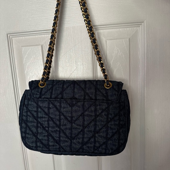 Karl Lagerfeld Agyness Denim Quilted Bag - Picture 3 of 7